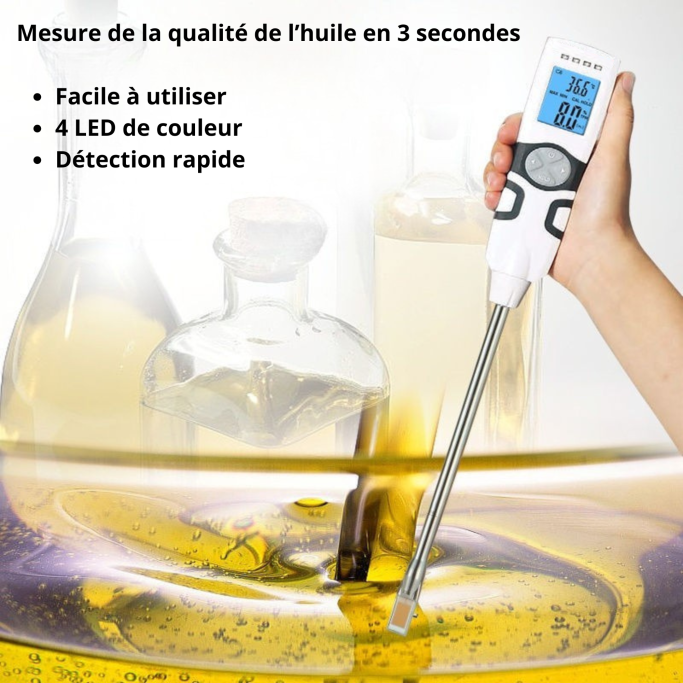 testeur d'huile électronique Testeur d'huile électronique permettant de tester la qualité de l'huile de friture